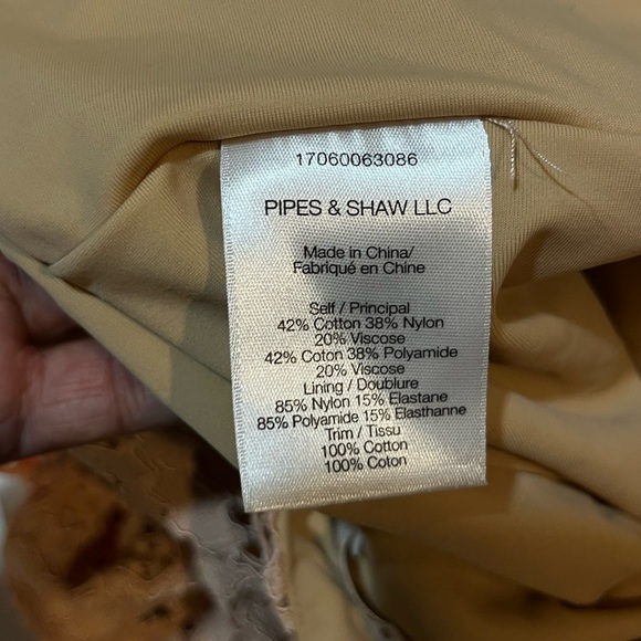 VERONICA BEARD Aura lace mini skirt size  6 pink asymmetric hem - Picture 5 of 5